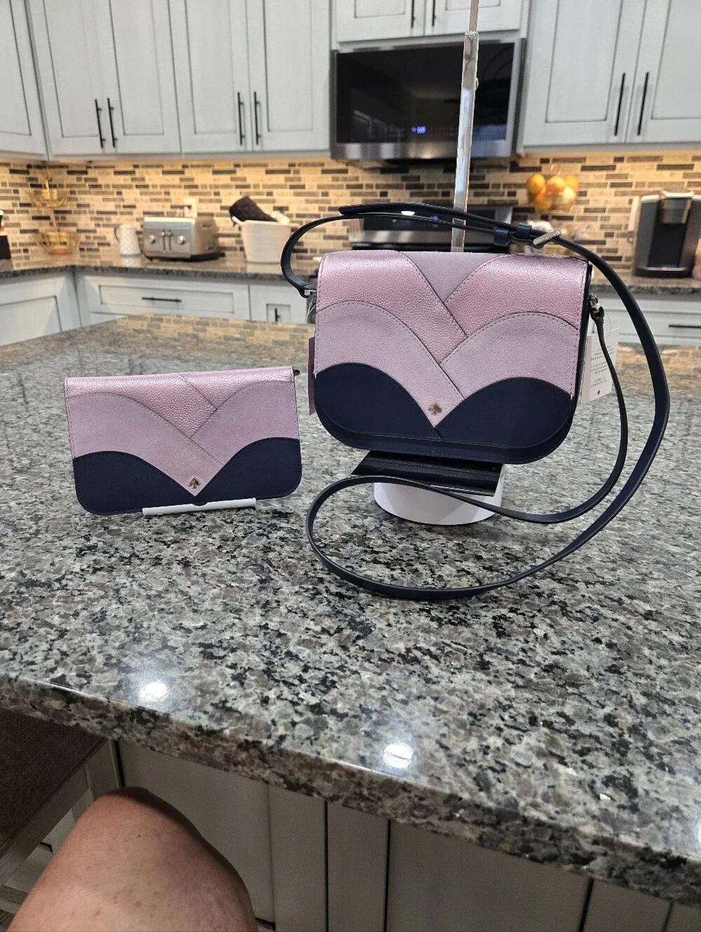 Kate Spade Nadine Patchwork SET Crossbody NWT $329 and Clutch Wallet EUC $189